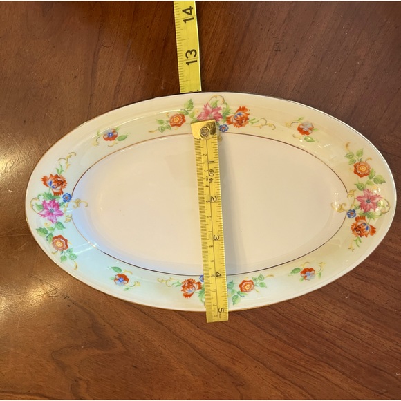 RARE Small Eschenbach Baronet style Bavarian China Pattern Floral Platter/Bowl - Picture 6 of 11